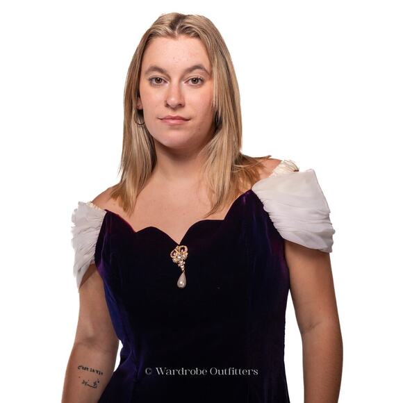 Vintage 80s Snow White Inspired Designer Dress - Picture 6 of 13